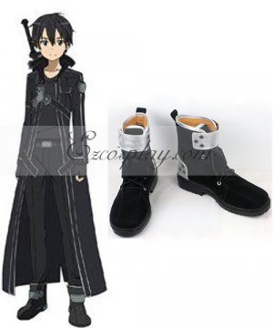 SAO Sodo Ato Onrain Dull Polish Kirigaya Kazuto Kirito Flat  Black And Silver Cosplay