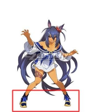 Uma Musume: Pretty Derby Game Hishi Amazon Blue Cosplay