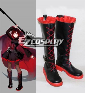 Leader of Team RWBY Ruby Rose Flat Black  Cosplay