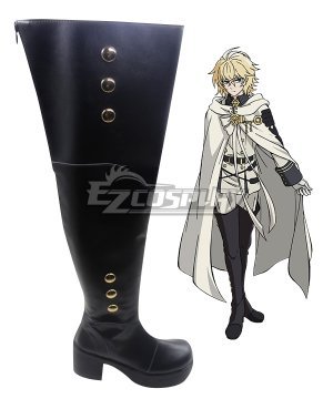 Vampire Reign Owari no Serafu Mikaela Hyakuya Hyakuya Mikaera High Heel Black  Cosplay