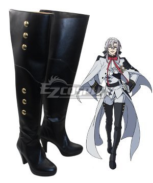 Owari no Serafu Vampire Reign Ferid Bathory Ferido Batori High Heel Black  Cosplay