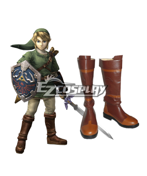 Zeruda no Densetsu Twilight Princess Link Brown  Cosplay