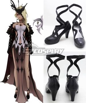 Genshin Impact La Signora Black Cosplay Shoes