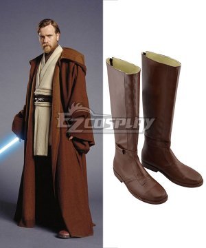 Star Wars Cosplay Shoes Jedi Knight Obi-Wan For Adult