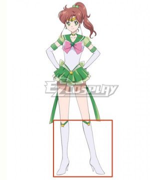 Sailor Moon Eternal 2 Makoto Kino Sailor Jupiter White Cosplay Boots