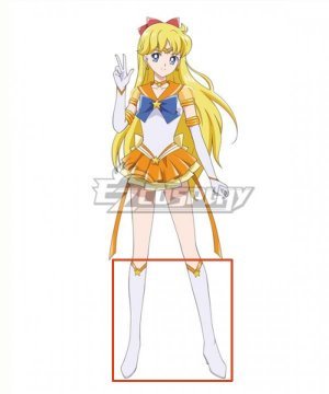 Sailor Moon Eternal 2 Minako Aino Sailor Venus White Cosplay Boots