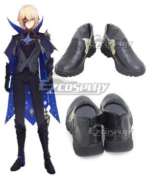 Genshin Impact Dainsleif Black Cosplay Shoes