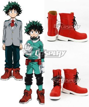 My Hero Academia Boku no Hero Akademia Izuku Midoriya Deku Red Cosplay