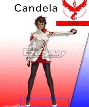 GO Pokemon Pocket Monster Candela Team Valor White Cosplay