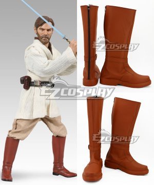 Obi Wan Kenobi Jedi Brown Version  Cosplay