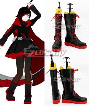 Leader of Team RWBY Ruby Rose High Caliber Sniper Scythe HCSS Crescent Rose Black  Cosplay