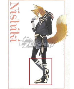 Fates IF Nishiki Kaden Black  Cosplay  - Including black armor and white leggings