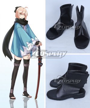 Fate Grand Order Sakura Saber Okita Souji Black  Cosplay