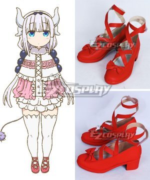 Miss Kobayashis Dragon Maid Kanna Kamui Red Cosplay