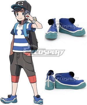 Sun and Moon Hero Elio Blue Cosplay