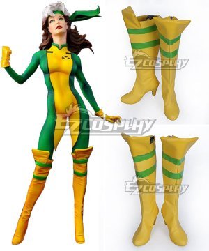 Marvel X-Men Rogue Mary Yellow  Cosplay