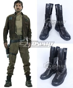 Rogue One A Star Wars Story Captain Cassian Andor Black  Cosplay