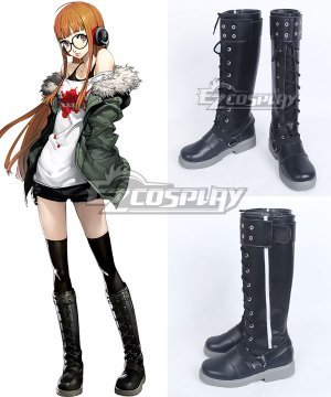 Persona 5 Navi Futaba Sakura Black  Cosplay