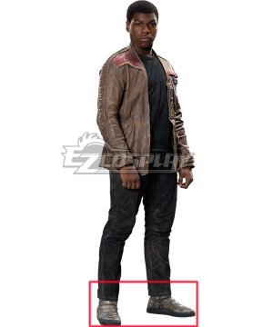 Star Wars The Last Jedi Finn Brown Cosplay Shoes