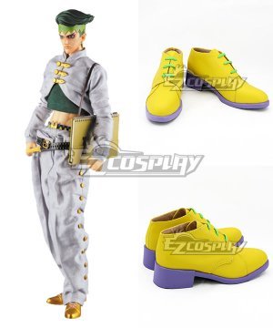 JoJos Bizarre Adventure Rohan Kishibe Yellow Cosplay