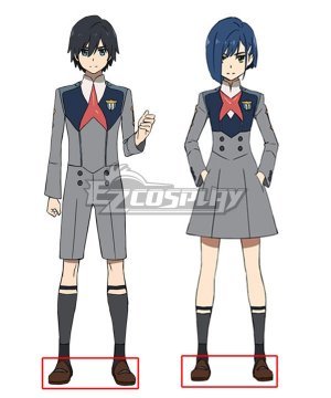 in the Franxx Ichigo Miku Kokoro Ikuno Hiro Goro Zorome Futoshi Mitsuru Brown Black Cosplay