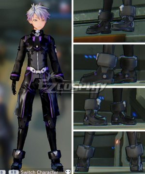  Fatal Bullet Male Protagonist Black Purple Skin Cosplay