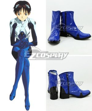 EVA Neon Genesis Evangelion Shinji Ikari Blue Cosplay