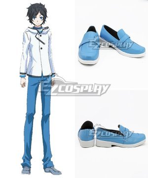 Devil Survivor 2: The Animation Hibiki Kuze Blue Cosplay Shoes