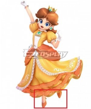 Super Smash Bros. Super Mario Princess Daisy Orange Cosplay