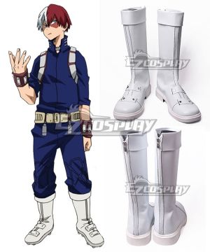 My Hero Academia Boku No Hero Akademia Shoto Todoroki White Hero  Cosplay