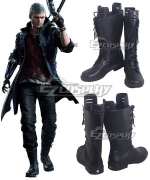 Devil May Cry 5 Nero Black Shoes Cosplay Boots