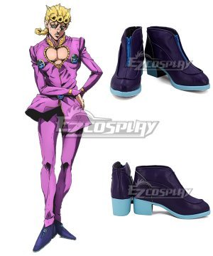 JoJos Bizarre Adventure: Vento Aureo Golden Wind Anime Edition Giorno Giovanna Blue Cosplay