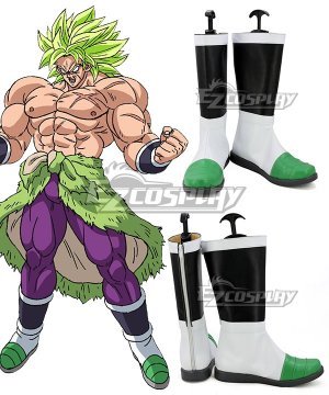 Super: Broly Broly White Green Cosplay