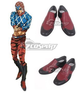 JoJos Bizarre Adventure: Vento Aureo Golden Wind Guido Mista Black Red Cosplay