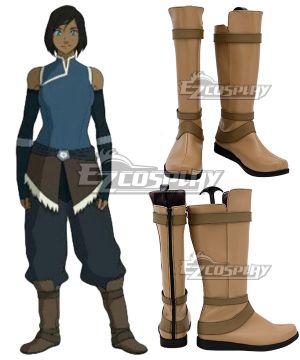 The Legend Of Korra Season 4 Korra Yellow Brown  Cosplay