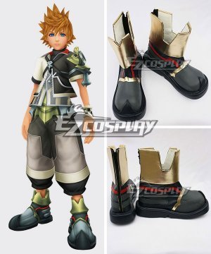 Kingdom Hearts Birth By Sleep Ventus Black Cosplay Shoes