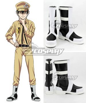 Gunjou no Magmel Inyou Black White Shoes Cosplay Boots