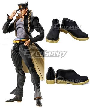 JoJos Bizarre Adventure Jotaro Kujo Black Golden Cosplay