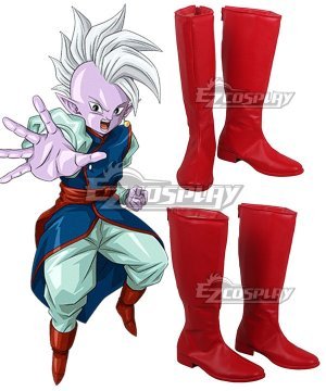 Dragon Ball Z Super Shin Red Shoes Cosplay Boots