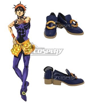 JoJos Bizarre Adventure: Vento Aureo Golden Wind Narancia Ghirga Blue Cosplay