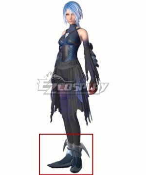 Kingdom Hearts III Aqua Black Cosplay Shoes