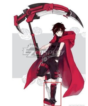 Red Ruby Rose Male Black  Cosplay