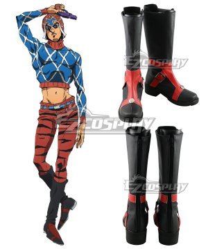 JoJos Bizarre Adventure Guido Mista  Red Black  Cosplay