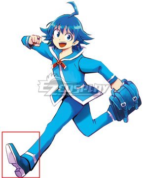 Welcome to Demon School! Iruma-kun Iruma Suzuki Blue Cosplay Shoes