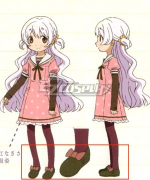 Puella Magi Madoka Magica the Movie: Rebellion Nagisa Momoe Charlotte Bebe Brown Cosplay