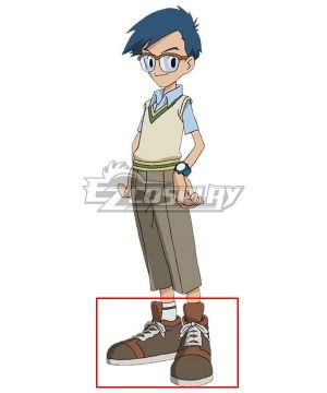 2020 Digimon Adventure Joe Kido  Grey Cosplay Shoes