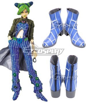 JoJos Bizarre Adventure Jolyne Cujoh Blue  Cosplay  New Edition