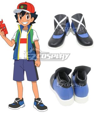 2019 Anime Series Ash Ketchum Black Cosplay