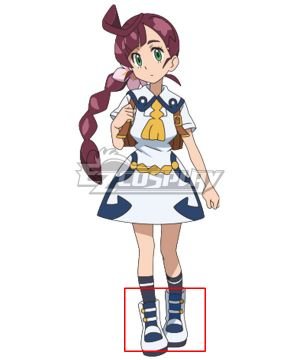 2019 Anime Series Koharu Blue White  Cosplay