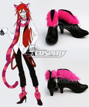 Kuroshitsuji Ciel in Wonderland Grell Cheshire Cat Black Cosplay